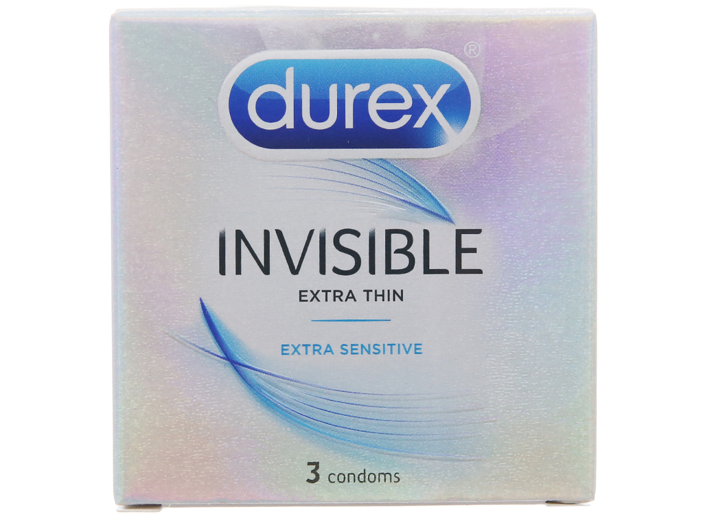 Hộp 10 cái bao cao su Durex Invisible 52mm