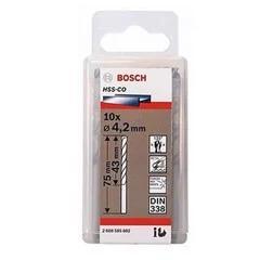 Hộp 10 Mũi khoan sắt và inox HSS-Co Bosch 2608585882 4.2mm