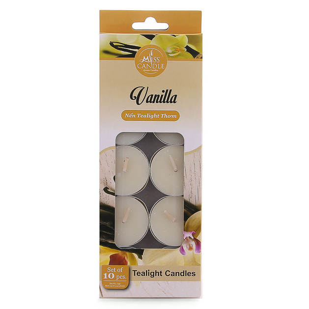 Hộp 10 nến tealight thơm Miss Candle FtraMart MIC0147