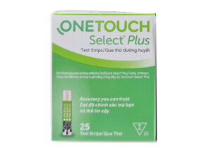 Hộp 25 Que thử đường huyết One Touch Select Plus Simple