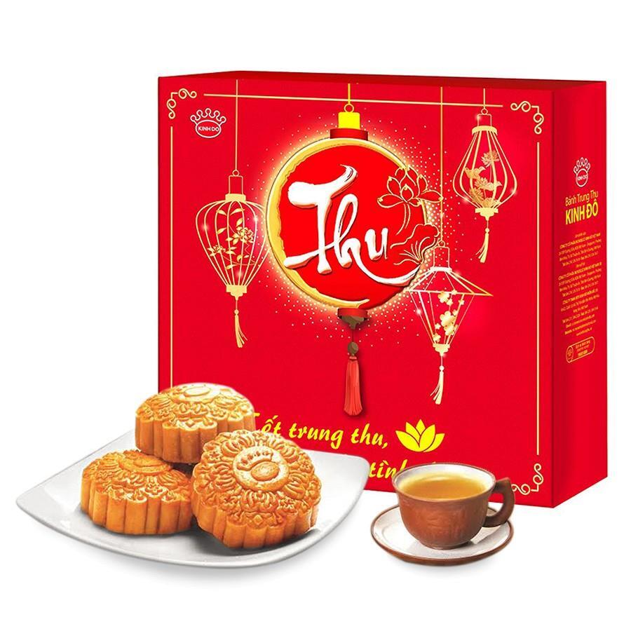 Hộp 4 bánh trung thu Kinh Đô Thu An Nhiên (840g)