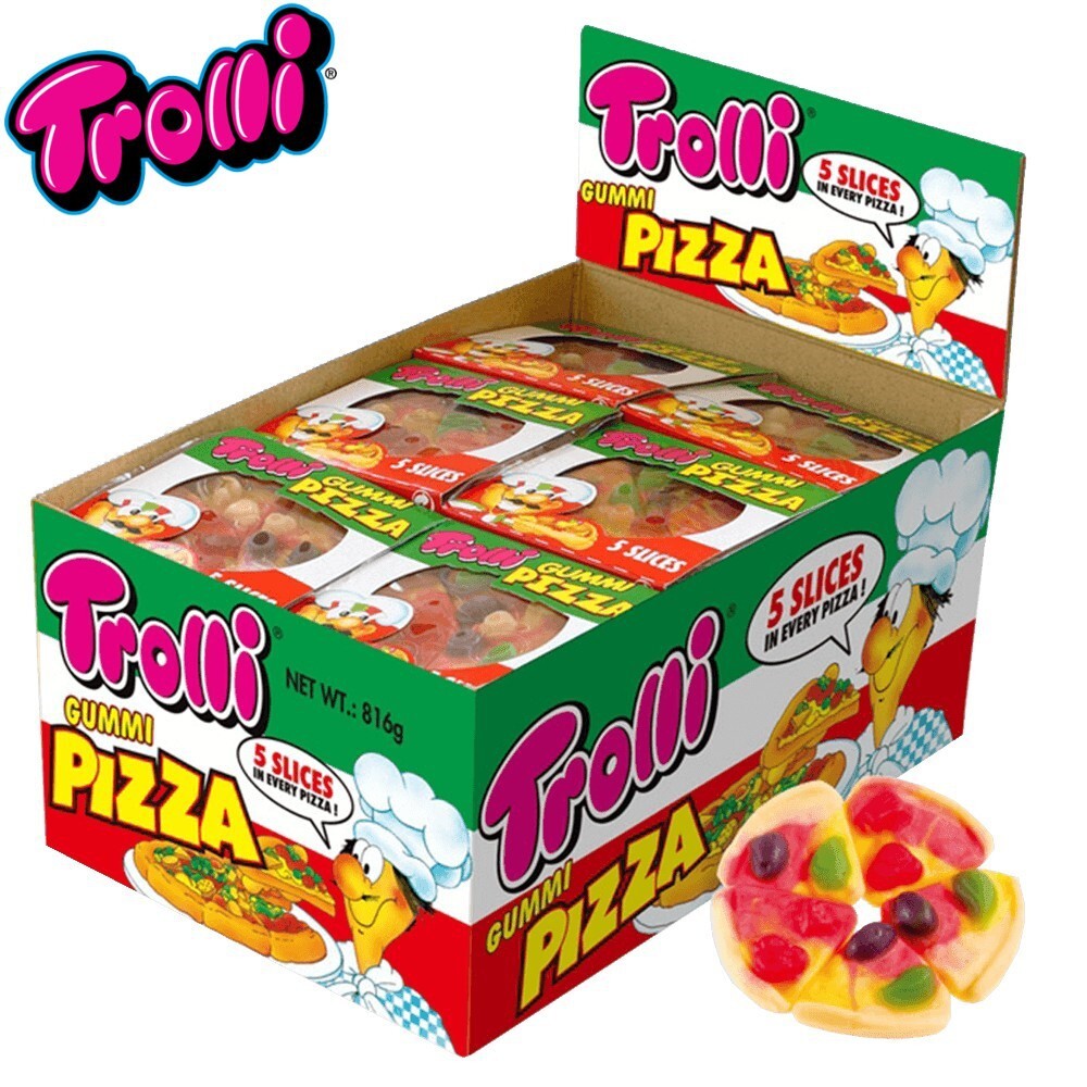 Hộp 48 gói kẹo dẻo trolli pizza 15.5gr