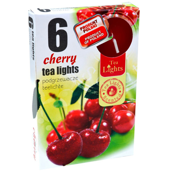 Hộp 6 nến thơm tinh dầu Tealight Admit Cherry QT026087 - quả anh đào