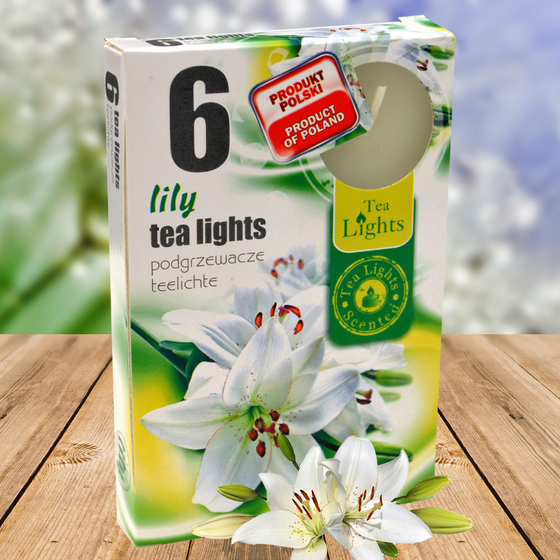 Hộp 6 nến thơm tinh dầu Tealight Admit Lilly QT026078 - hương hoa ly