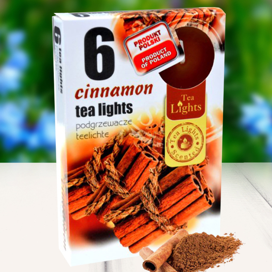 Hộp 6 nến thơm tinh dầu Tealight Admit Cinnamon QT026109 - hương quế