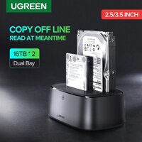 Hộp đựng ổ cứng Docking 2.5/3.5inch Sata/USB 3.0 hỗ trợ 16TB Ugreen 50854