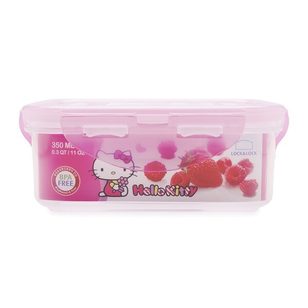 Hộp nhựa đựng thức ăn Hello Kitty Lock&Lock LKT817 - 350ml