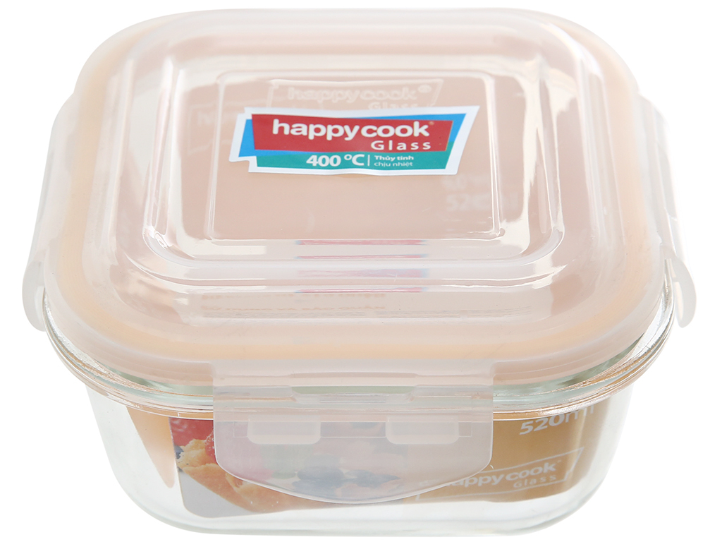 Hộp thủy tinh HappyCook HCG-052S 520ml