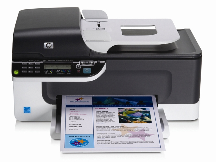 Máy in laser màu đa năng (All-in-one) HP Officejet J4580 - A4