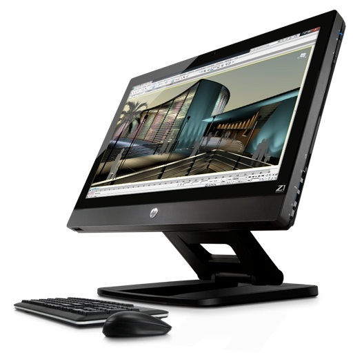 Máy tính để bàn Workstation All in one HP Z1 A1H69AV - Intel Xeon E3-1245, RAM 8GB, HDD 1TB, Nvidia Quadro 1000M GFX, 27 inch