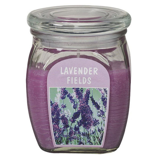 Hũ nến thơm tinh dầu Bolsius Lavender Fields 305g QT024366 - cánh đồng oải hương