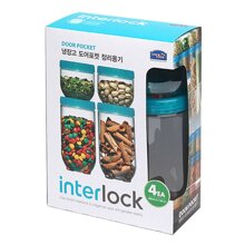 Bộ 4 hộp bảo quản Interlock (INL301W*2EA, INL302W*2EA) màu trắng-INL301S3