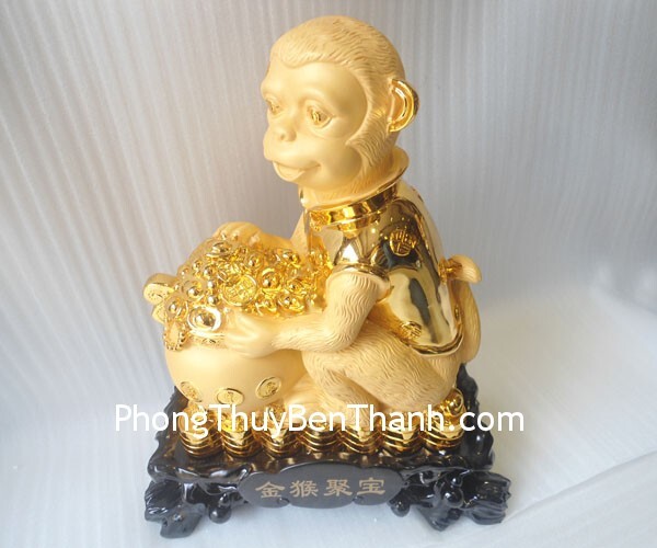 Khỉ ôm túi vàng K012M 