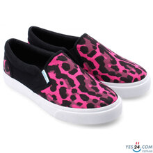 Giày lười Slip-on nữ QuickFree đen hồng W150301-003