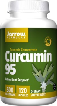 Jarrow Curcumin 95 - Viên uống trị đau dạ dày, tá tràng và Hỗ Trợ Điều Trị viêm gan, ung thư, 500mg, 120 viên