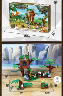 Lego khủng long 3 sừng đẻ trứng - QL1703