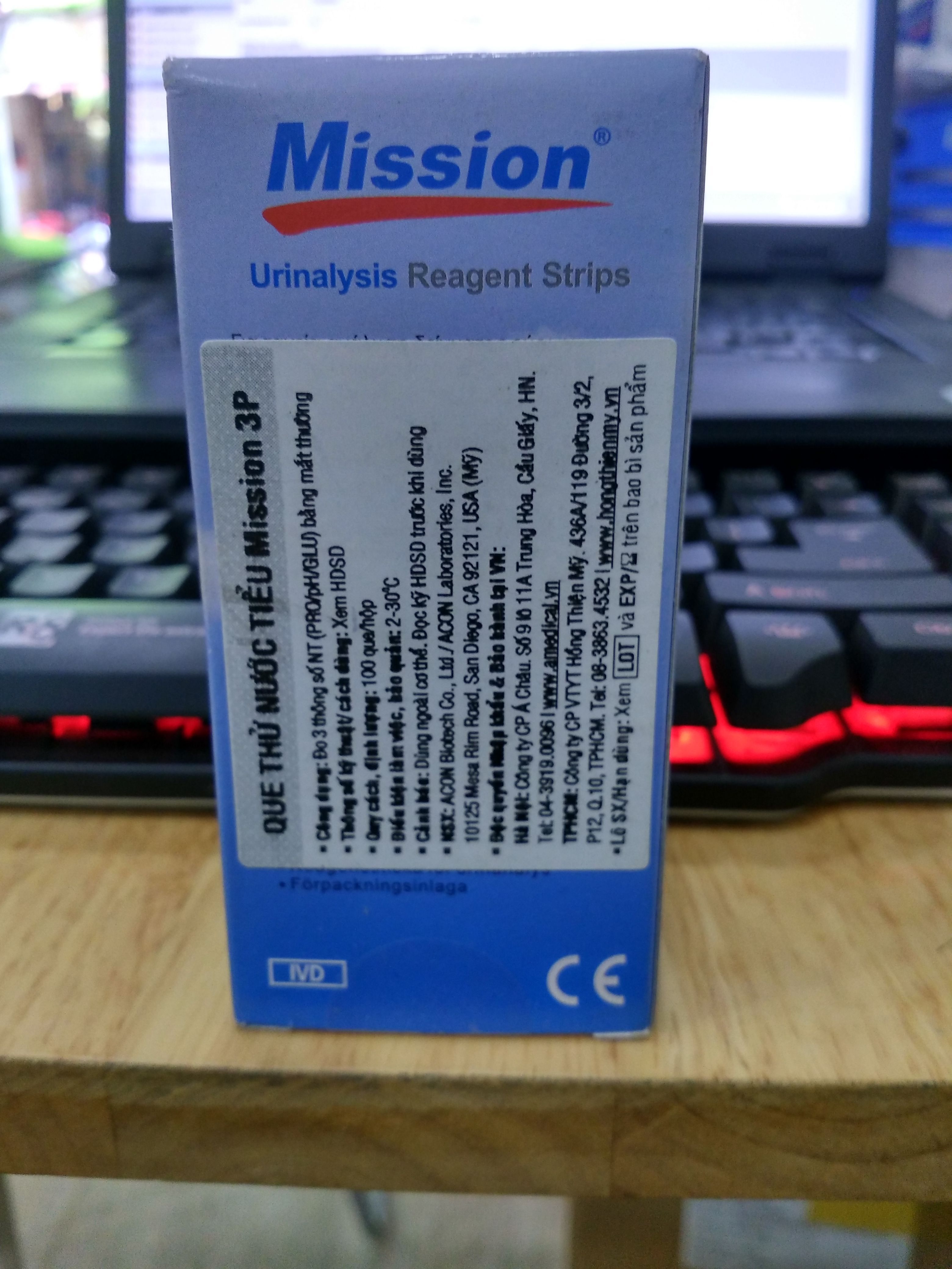 Que thử nước tiểu Mission 3P 