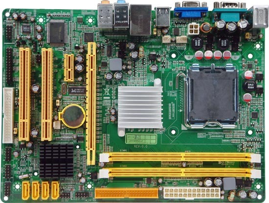 Bo mạch chủ - Mainboard JETWAY I31GM3 - Socket 775 , INTEL G31, 2 x DIMM, Max 4GB, DDR2