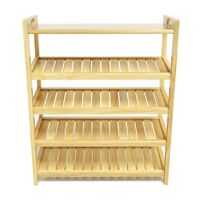 Kệ dép 5 tầng ván gỗ cao su IBIE IV573 73 x 30 x 90 cm