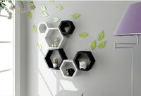 Kệ gỗ trang trí tổ ong - kệ lục giác Tg15