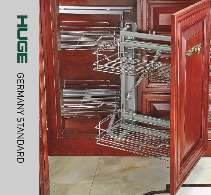 Kệ góc liên hoàn cho tủ bếp dưới Huge H-GC110