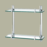 Kệ nhôm kính thẳng 2 tầng TL-0433