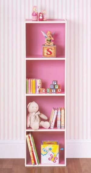 Kệ Sách 4 Ngăn Màu Hồng UH2146