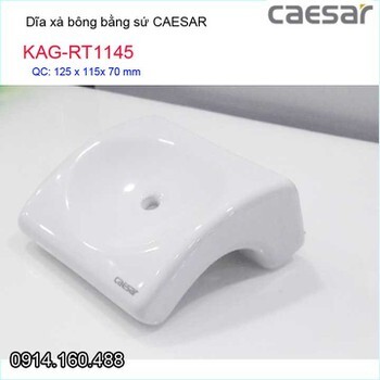 Kệ sứ phòng tắm, dĩa xà bông Caesar KAG-RT1145
