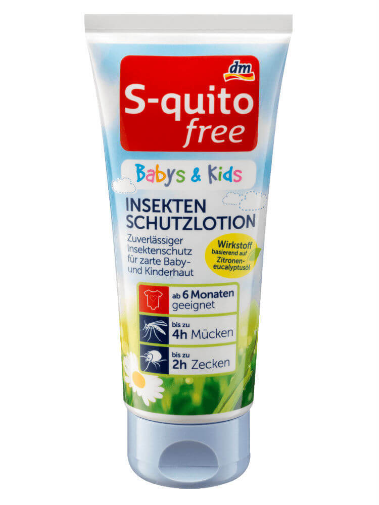Kem bôi chống muỗi và côn trùng S-Quito Free Insekten Schutzlotion 100ml