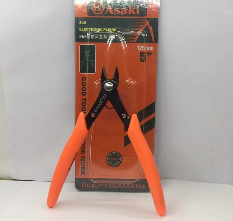 Kềm cắt chân mạch điện tử Asaki AK-8139 5"/125mm