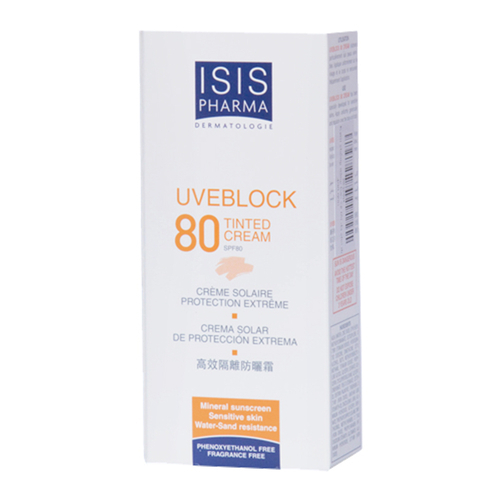 Kem chống nắng bảo vệ tối đa cho da nhạy cảm Isis Pharma Uveblock SPF80 Tinted màu da 40ml