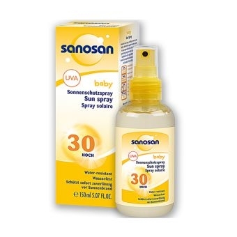 Kem chống nắng cho bé dạng xịt Sanosan Baby SPF 30, 150ml