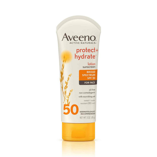 Kem chống nắng cho da mặt Aveeno Protect + hydrate Lotion Suncreen With Broad Spectrum SPF 50
