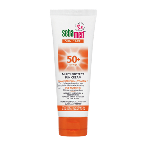 Kem chống nắng cho da mặt Sebamed Sun Care Multi Protect Sun Cream SPF 50+ Without Perfume 10ml