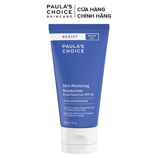 Kem chống nắng chống lão hóa Paula’s Choice Resist Skin Restoring Moisturizer with SPF50 60ml
