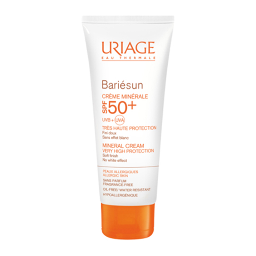 Kem chống nắng màng lọc khoáng cho da nhạy cảm Uriage Bariésun SPF50+ Crème Minerale 50ml