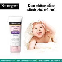 Kem chống nắng Neutrogena Pure Free Baby Sunscreen Lotion SPF 60 - Dành cho bé