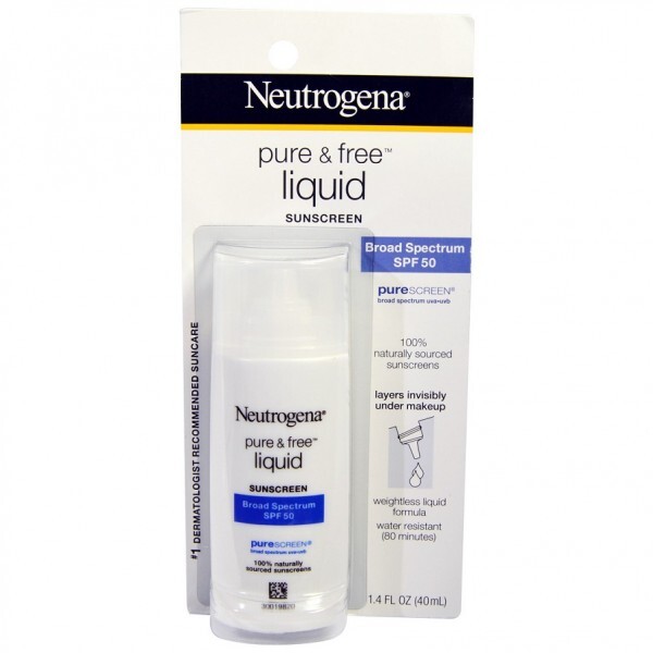 Kem chống nắng Neutrogena Pure & Free Liquid Sunscreen SPF 50