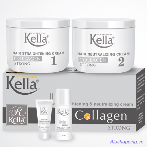 Kem duỗi tóc Kella Collagen