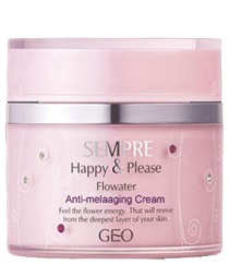 Kem dưỡng da Geo Sempre Happy &amp; Please Flowater Relaxian Cream 50g