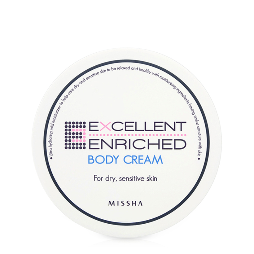 Kem dưỡng thể cho da khô Missha Excellent Enriched Body Cream 390ml