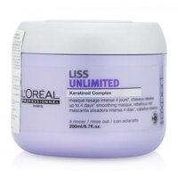 Kem hấp chăm sóc tóc duỗi LOréal Liss Unlimited Masque 200ml