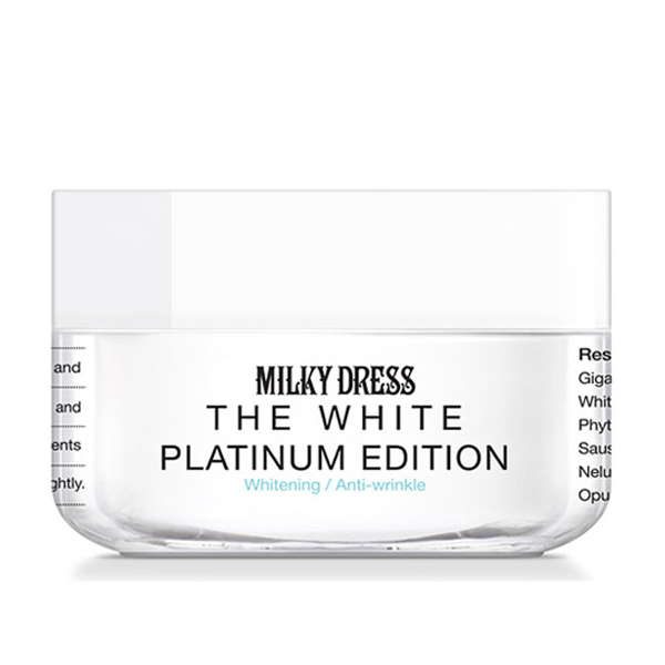 Kem làm trắng da tức thì Milky Dress The White Platinum Edition (50ml)