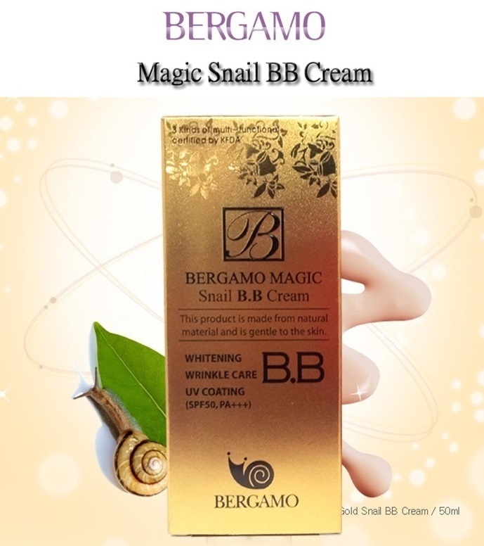 Kem nền BB cream tinh chất từ ốc sên BERGAMO MAGIC SNAIL B.B CREAM SPF50 PA+++ 50ml