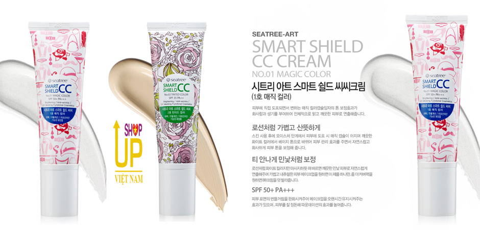 Kem nền CC Cream Smart Shield N01 Magic Color Seatree Art