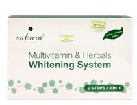 Kem tắm làm trắng da Sakura multivitamin & herbals whitening system