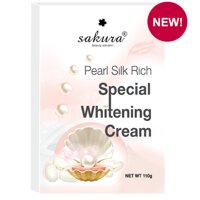 Kem tắm trắng da Sakura pearl silk rich special whitening cream