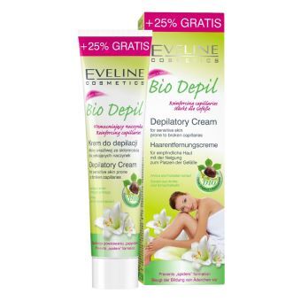 Kem tẩy lông dành cho da nhạy cảm Eveline Bio Depil Depilatory Cream For Sensitive Skin 125ml