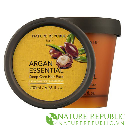 Kem ủ tóc Argan Essential Deep Care Hair Pack Nature Republic