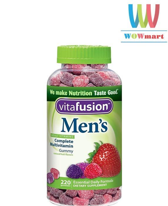 Kẹo bổ đa Vitamin dành cho nam giới vitafusion Men's Multivitamin 220 viên